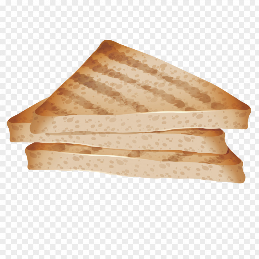 Vector Toast Flashcard Illustration PNG