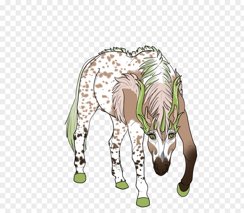 Giraffe Horse Fauna Illustration Tree PNG