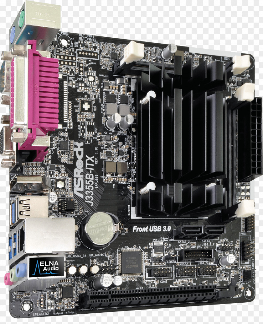 Intel ASRock J3455B-ITX Motherboard Mini-ITX DDR3 SDRAM PNG