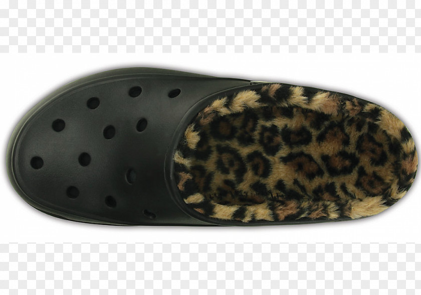Leopard Slipper Crocs Clog Shoe PNG