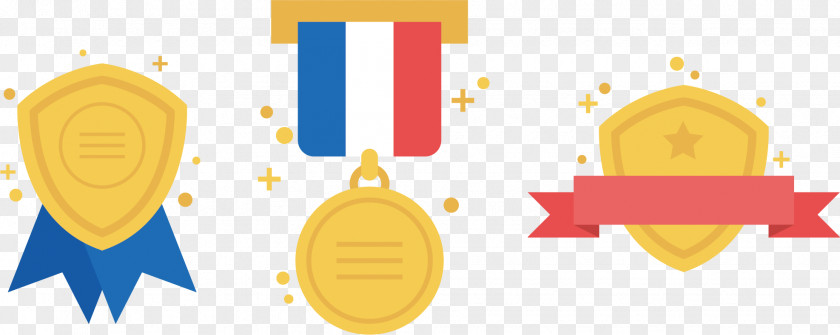 Medal Elements Gold Trophy PNG