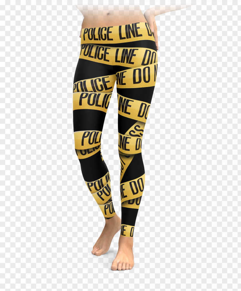 Police Line Leggings Tights Joint PNG