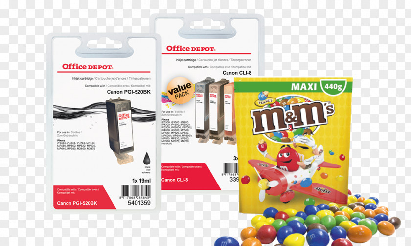 Dynamic Ink Cartridge Toner M&M's Canon PNG