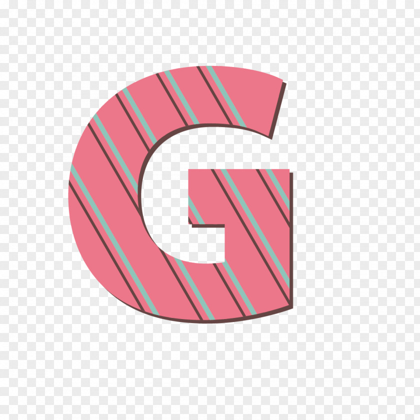 G Pink Letter Line Clip Art PNG