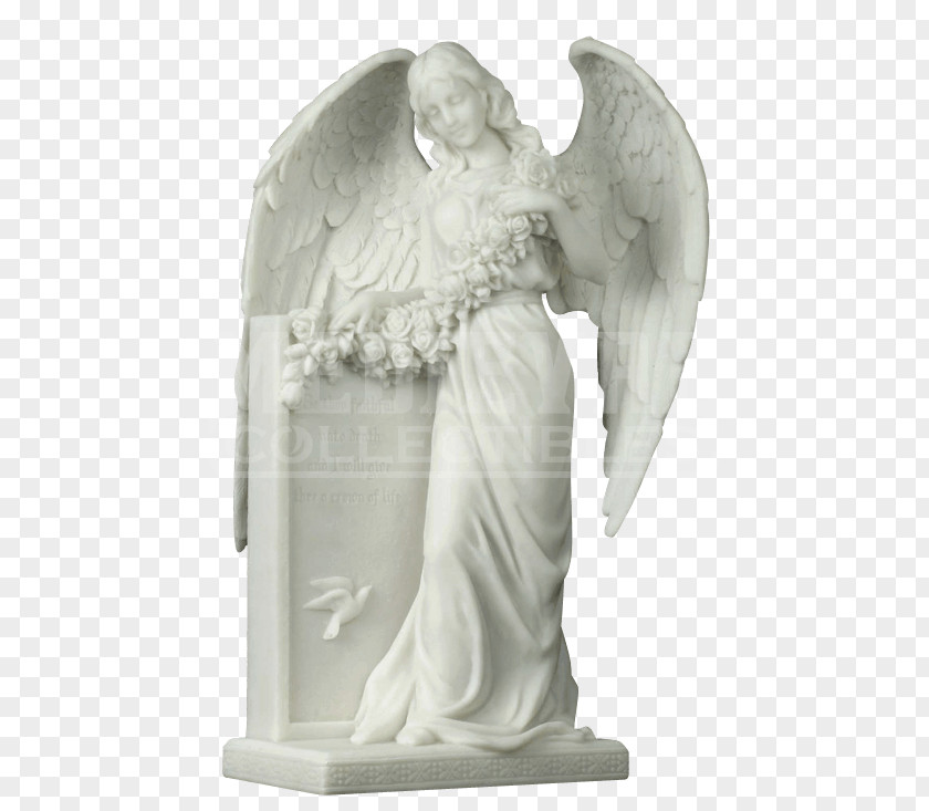Mourning Statue Figurine Angel Feeling PNG