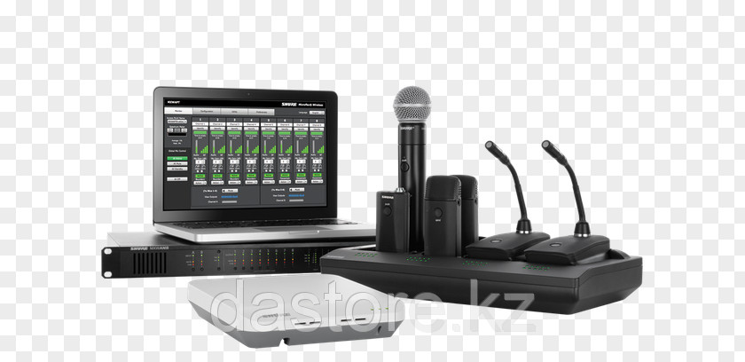 Microphone Wireless Shure Audio PNG