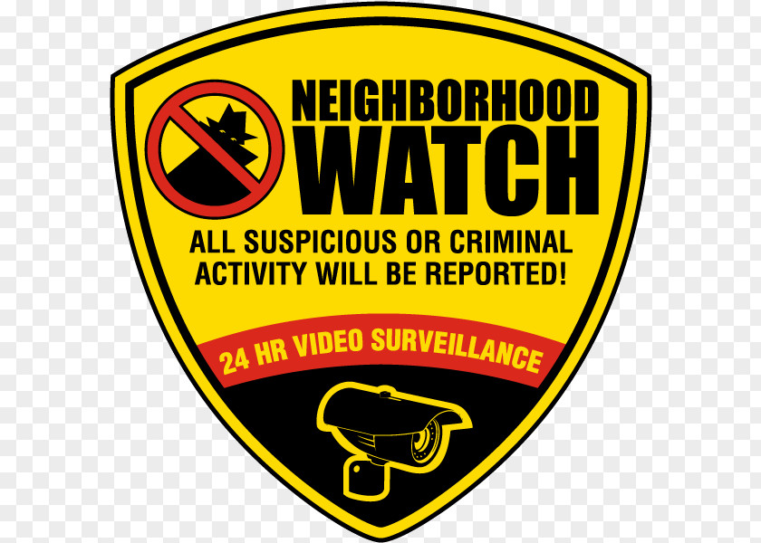 Police Neighborhood Watch Crime Sign Safety Closed-circuit Television PNG