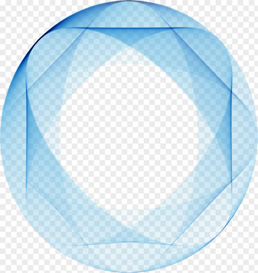 SCIENCE Striped Blue Ball Circle Download PNG