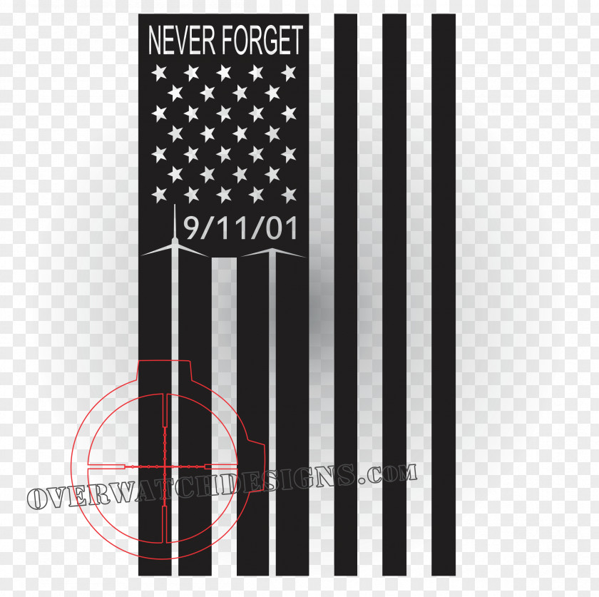 United States Flag Banner September 11 Attacks Sewing PNG
