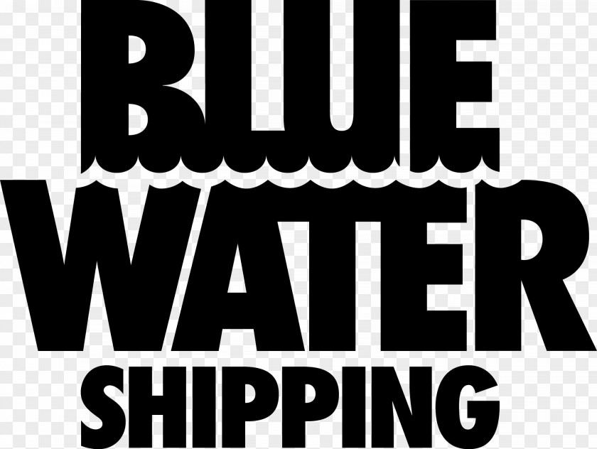 Website Logo Black Blue Water Shipping Cargo Business Transport Logistics PNG