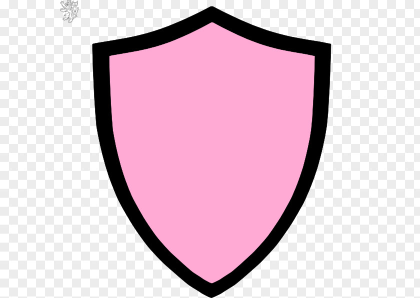 Black Shield Pink Clip Art PNG