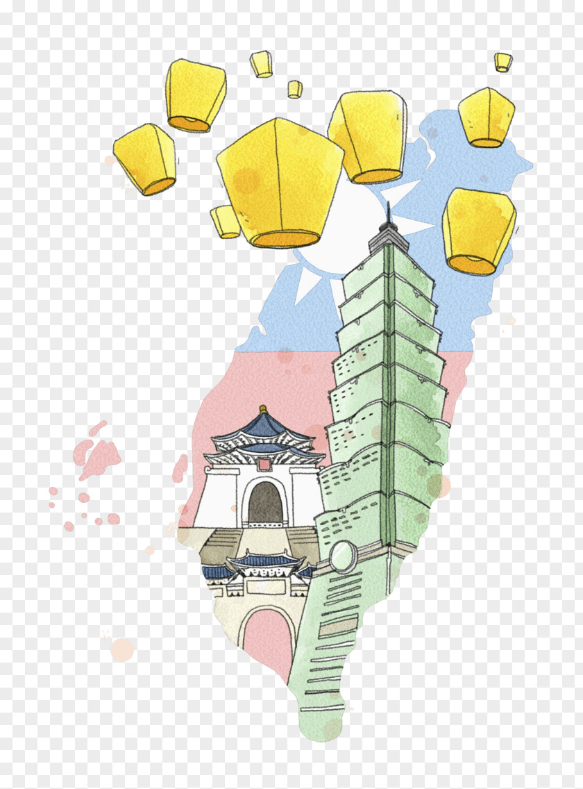 Cute Construction Illustration Image Design Sky Lantern PNG