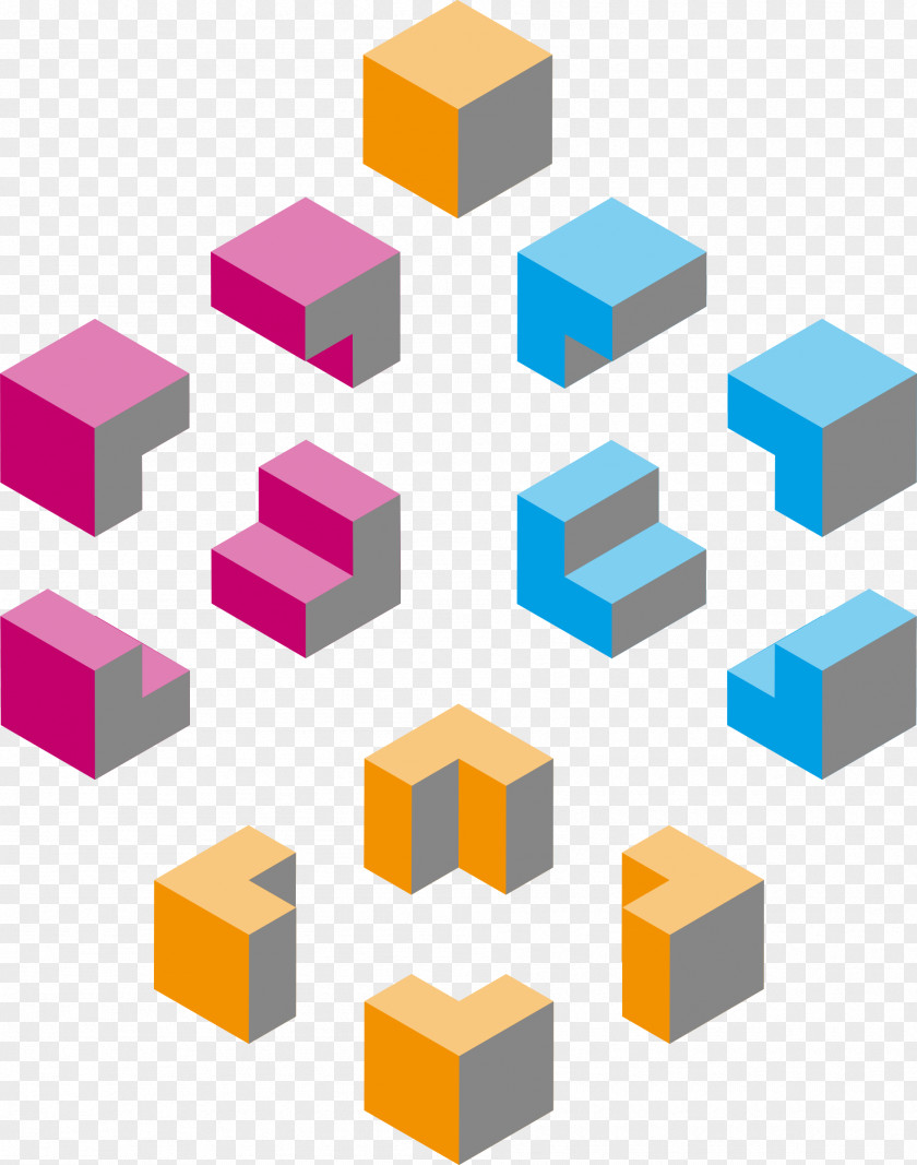 Isometric Shape Rectangle Projection Cube PNG