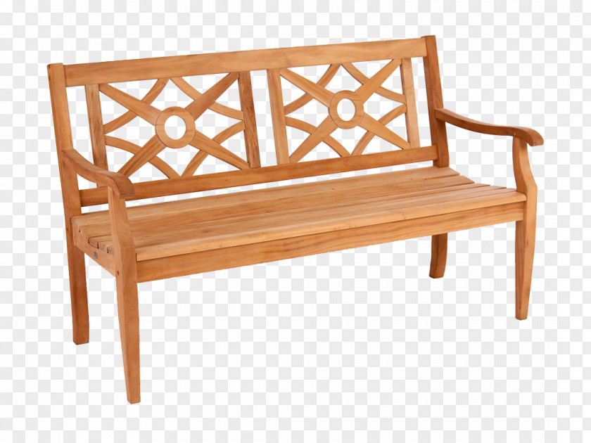 Park Bench Garden Furniture Mahogany PNG