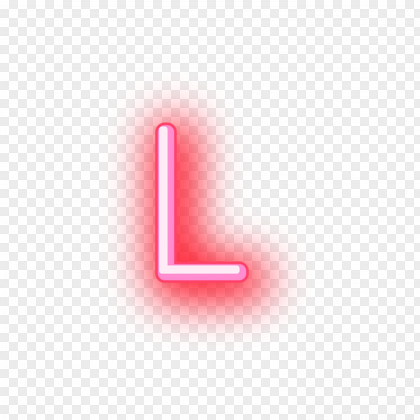 Neon Letter R Font PNG