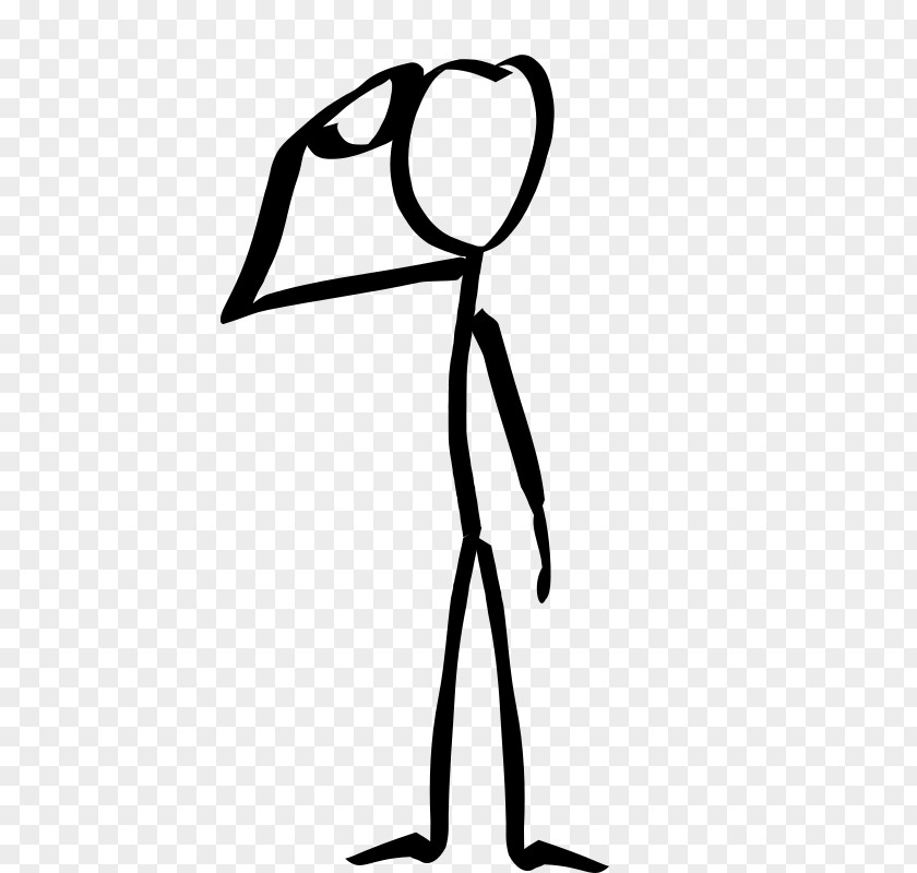 Saluting Soldier Salute Drawing Stick Figure Clip Art PNG