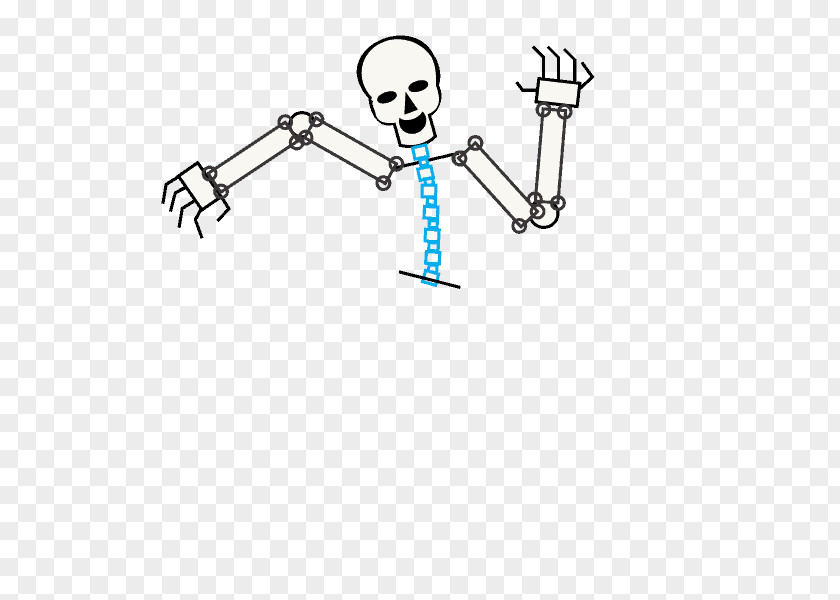 Skeleton Drawing Human Body Cartoon PNG