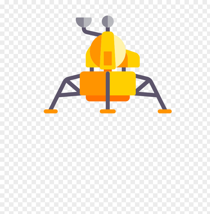 Cartoon Spaceship Icon PNG