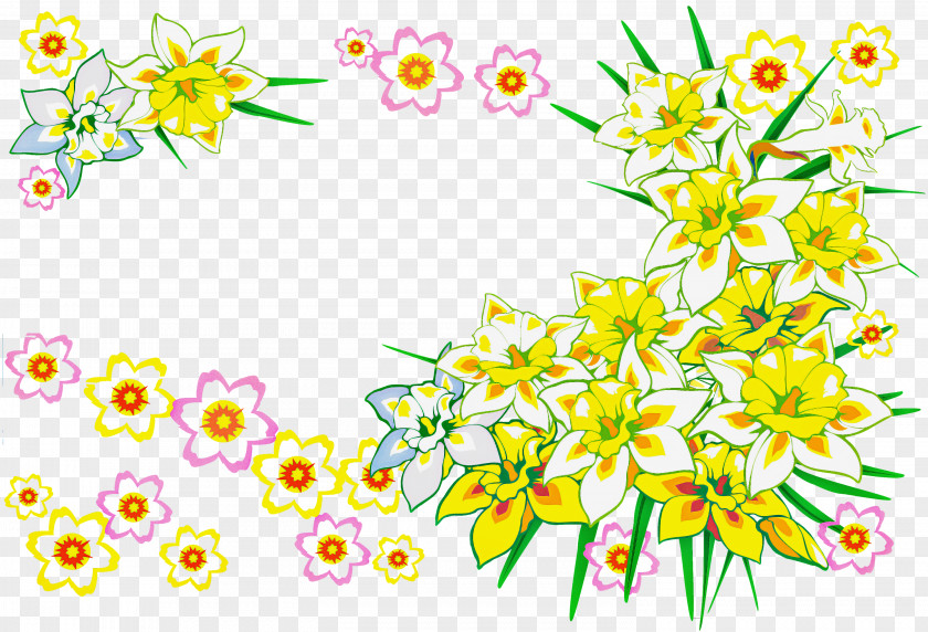 Flower Rectangular Frame Floral PNG