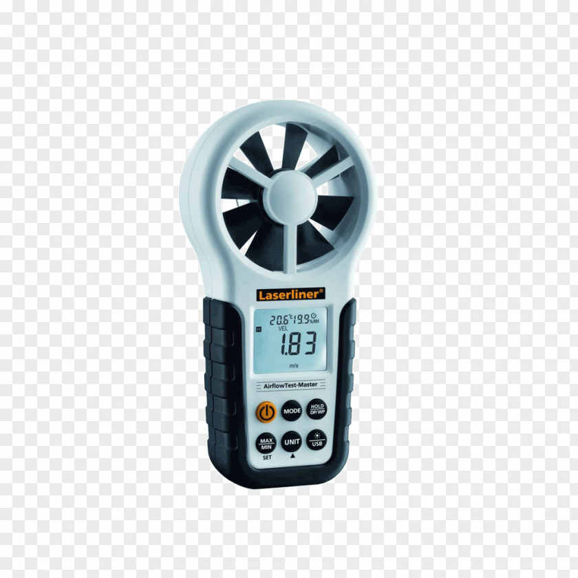 Airflow Anemometer Measurement Wind Speed Volumetric Flow Rate PNG
