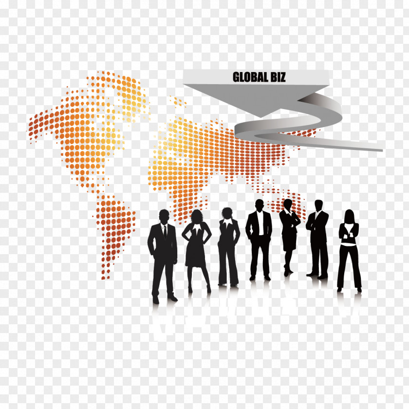 Business People And Arrows Team Public Relations Logo Diagram Illustration PNG