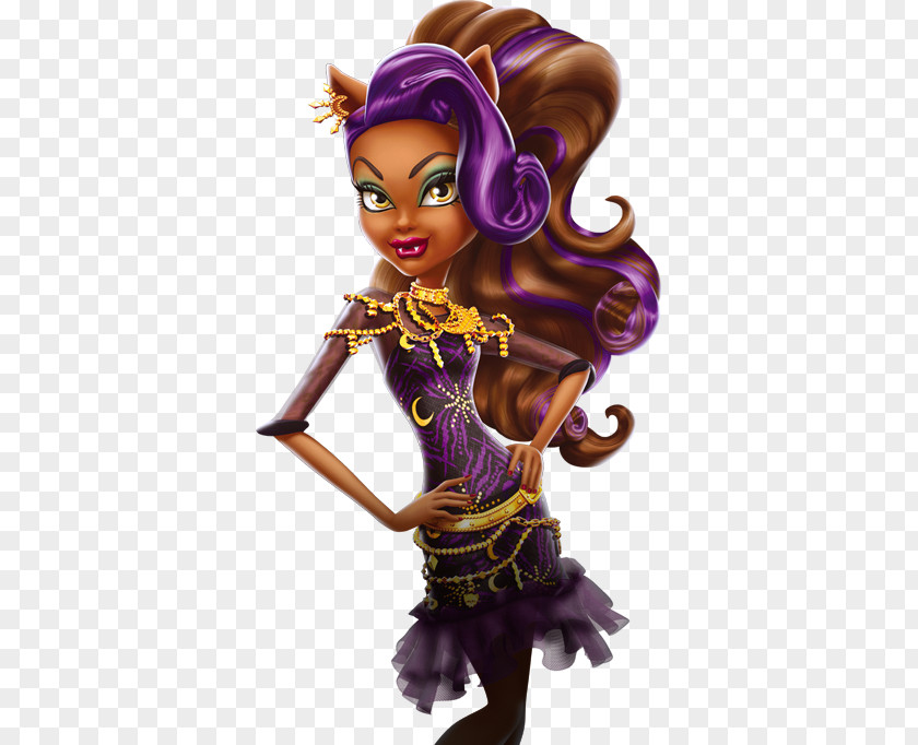 Ghoul Monster High: Frights, Camera, Action! High Clawdeen Wolf Doll PNG