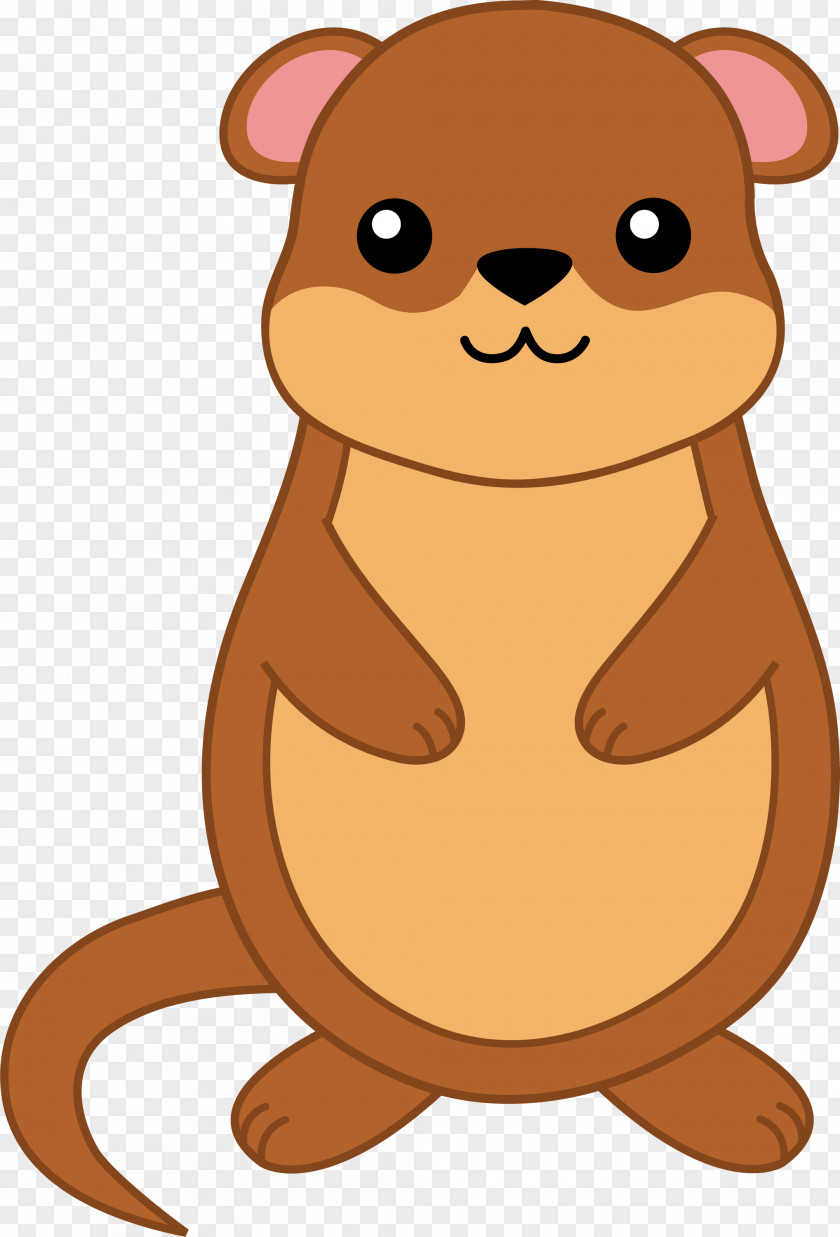 Brown Bear Beaver Cartoon Clip Art Animal Figure Groundhog PNG