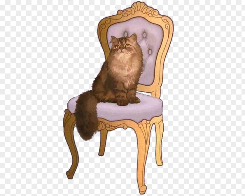 Cat On A Chair Download Computer File PNG
