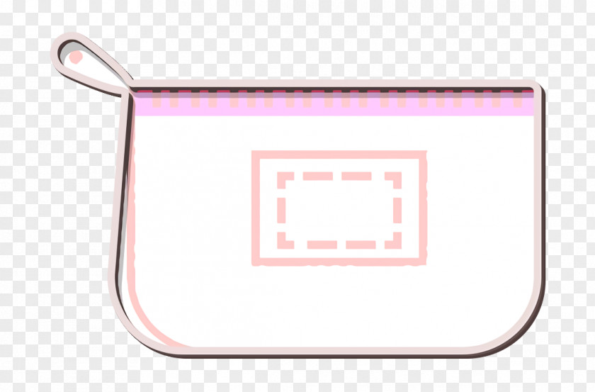 Magenta Rectangle Bag Icon Case Cosmetic PNG