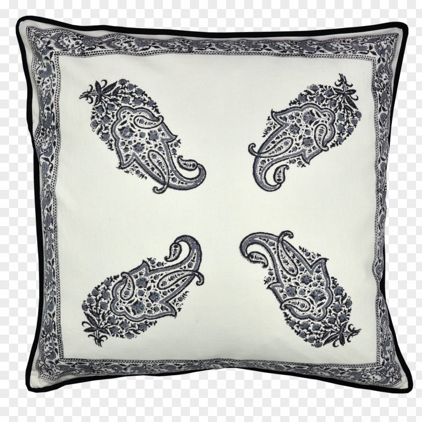 Paisley Throw Pillows Textile Table Cotton PNG