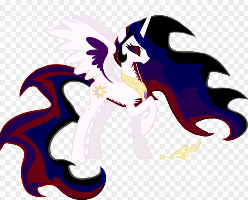 Princess Elements Pony Celestia Luna Insanity PNG