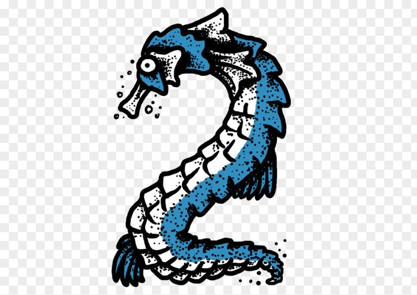 Tattoo Letter Old School (tattoo) Seahorse Font PNG