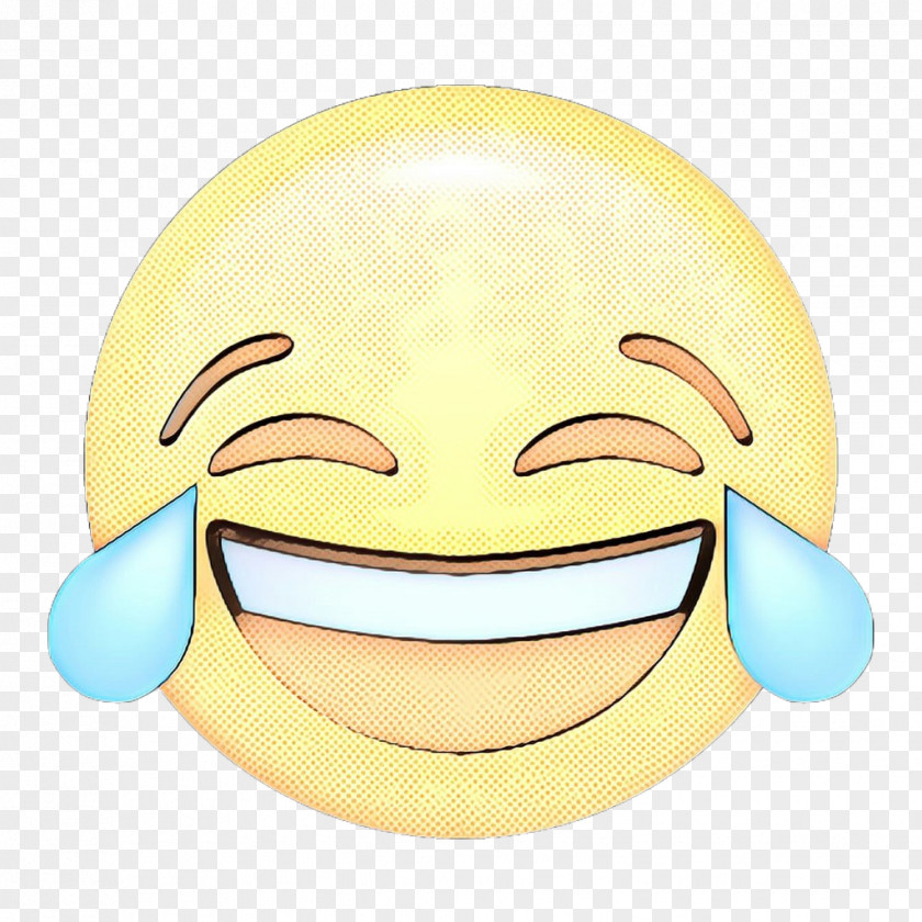 Comedy Sticker Smiley Face Background PNG