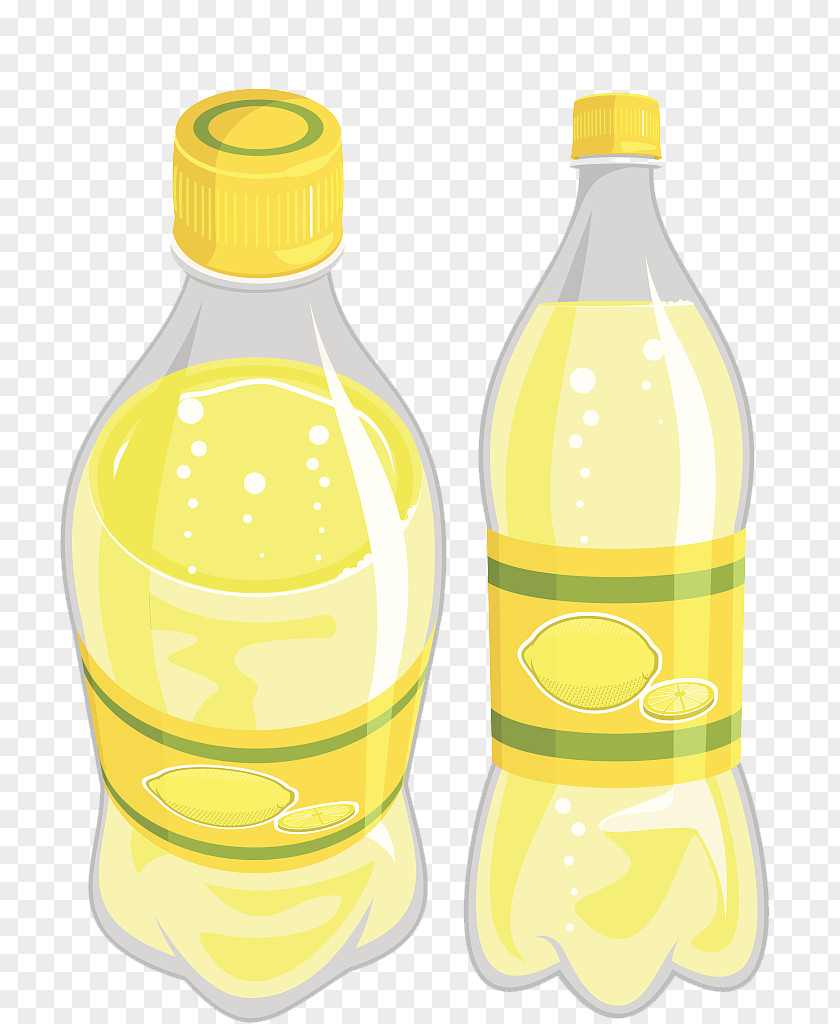 Lemon Juice Soft Drink Bottle Lemonade Clip Art PNG