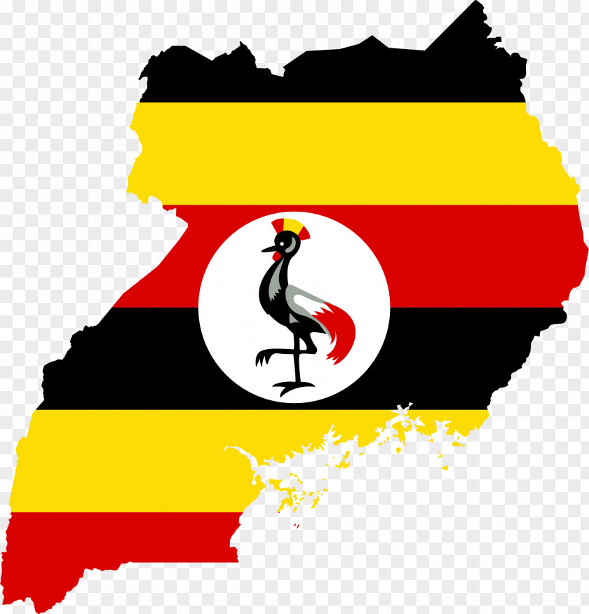 Map Flag Of Uganda National PNG