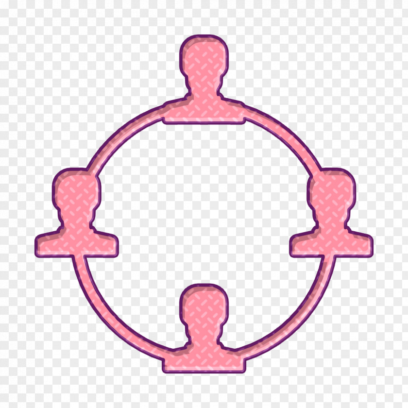 Thumb Pink Management Icon Network Group PNG