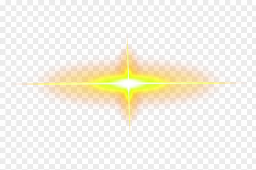 Yellow Light Effect Element PNG