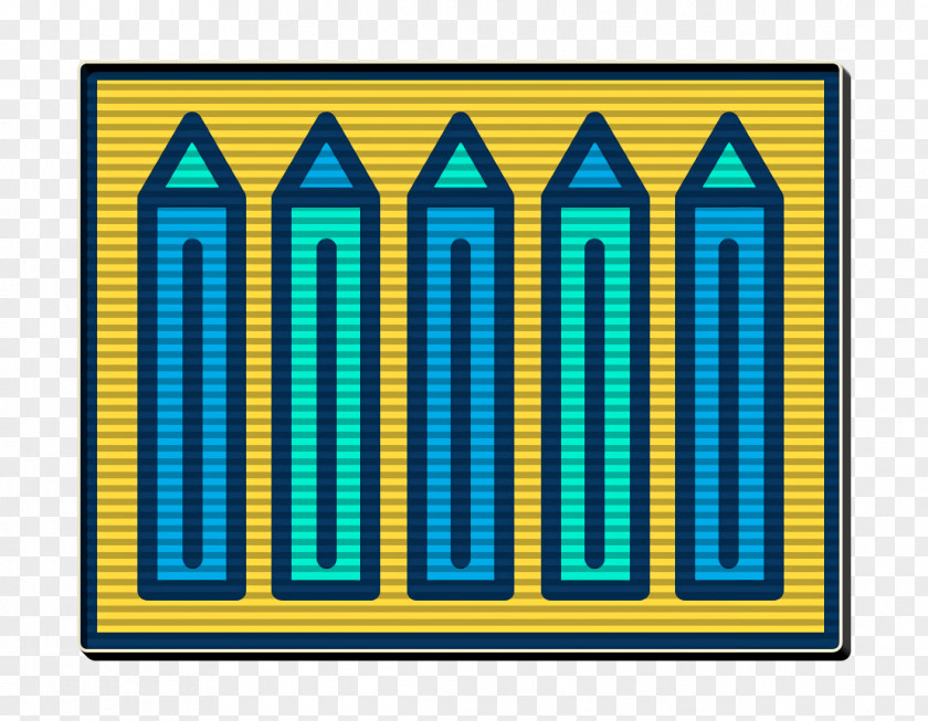 Color Pencils Icon Creative PNG
