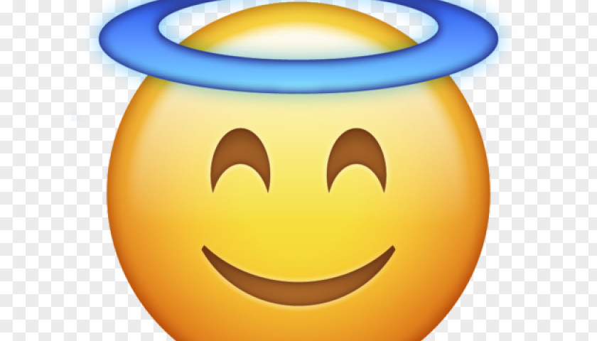 Halo Background Emoji Clip Art Emoticon Smiley PNG