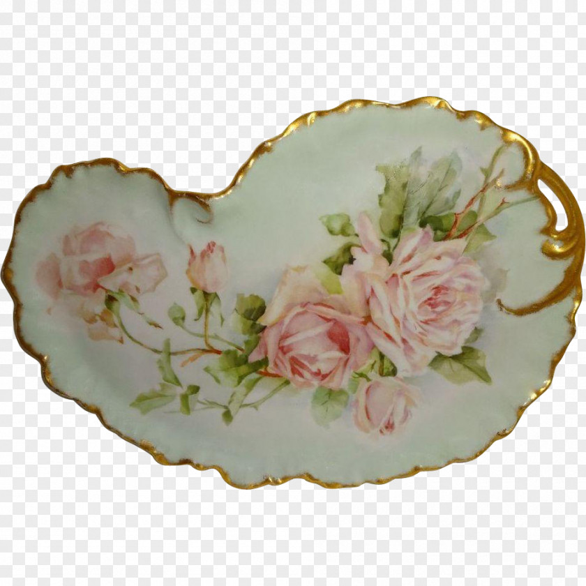 Hand Painted Bouquets Tableware Platter Plate Rosaceae Porcelain PNG