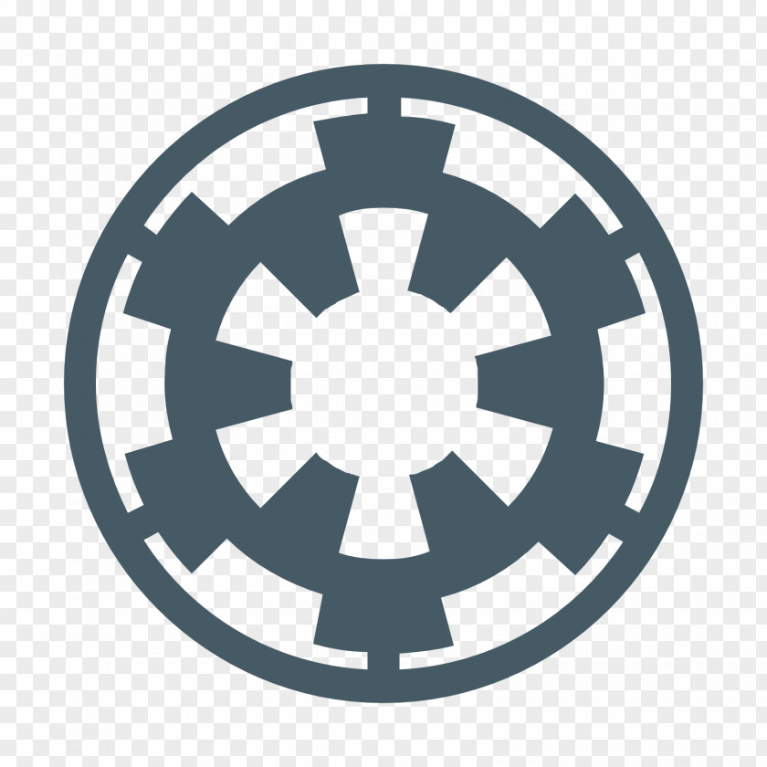 Flattened The Imperial Palace Galactic Empire Star Wars Rebel Alliance Logo Decal PNG