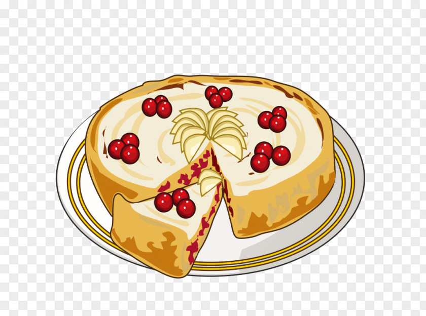 Free Stock Vector Cartoon Cake Bakery Apple Pie PNG
