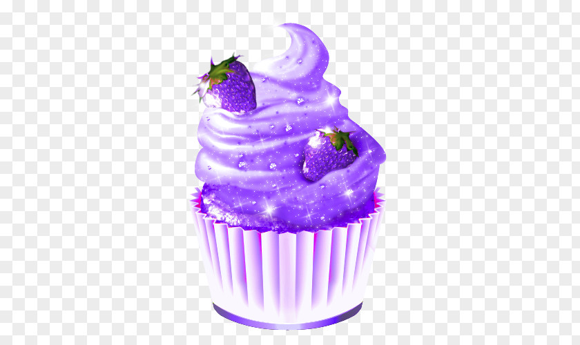 Ice Cream Cupcake Cake Strawberry PNG