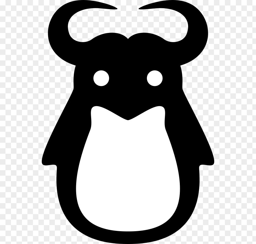 Linux Penguin Line Art Drawing Clip PNG