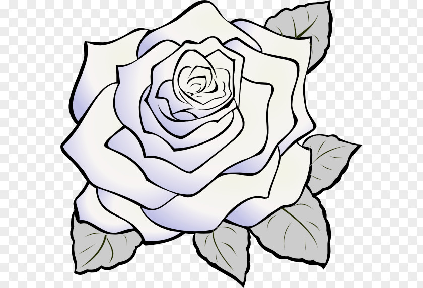 Rose Clip Art White PNG