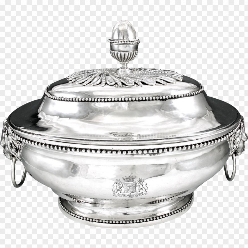 Silver Tureen 18th Century Lid Tableware PNG