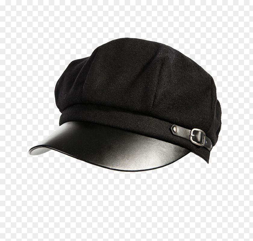 Black Hat Cap Winter Beret PNG