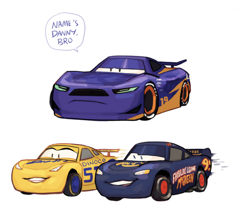 Cars Lightning McQueen Pixar Fan Art PNG