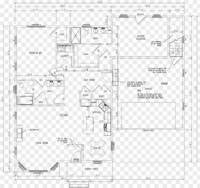 Design Floor Plan Technical Drawing PNG