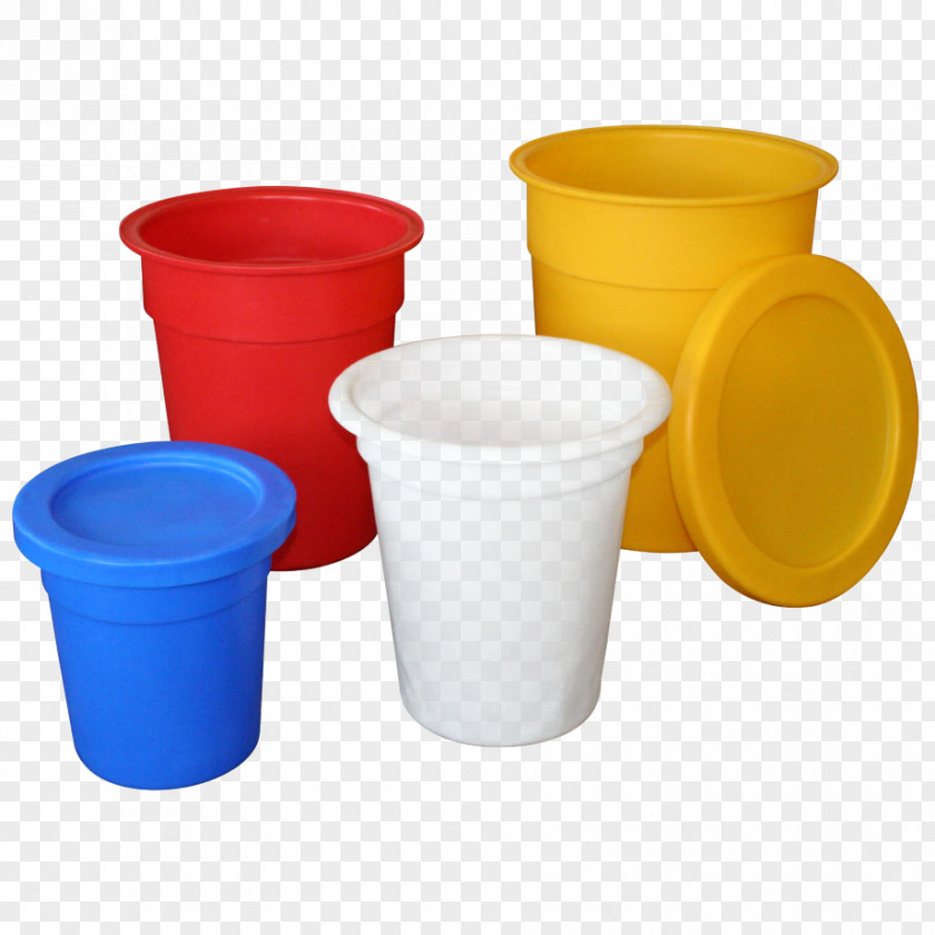 Gray Plastic Buckets With Lids Rubbish Bins & Waste Paper Baskets Container Product PNG
